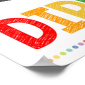 Poster van de Rainbow Classroom met positieve atti (Hoek)