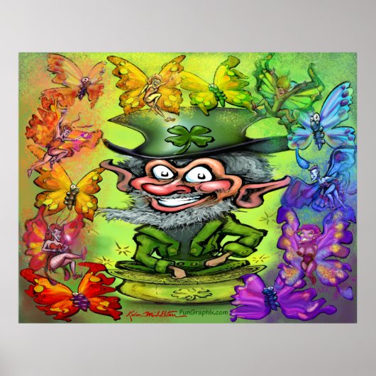Poster van de Rainbow Pixies Party (Voorkant)
