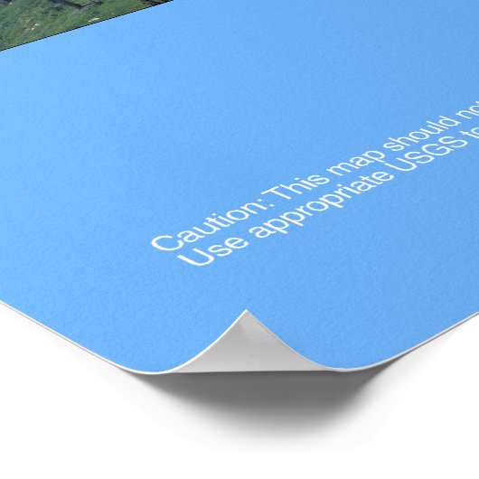 Poster van de Rainier National Park Map (Hoek)