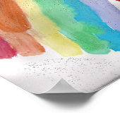 Poster van de regenboog van Kaitlin (Hoek)