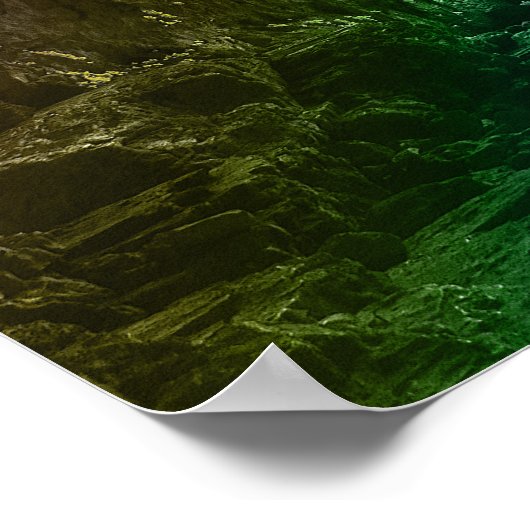 Poster van de regenboogontinkting (Hoek)