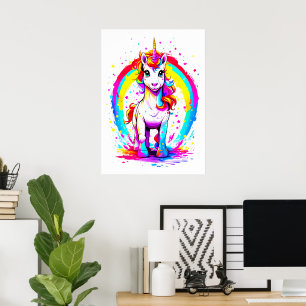 Poster van de regenboogontinkting