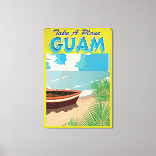 Poster van de Reis van Guam het Vintage Canvas Afdruk