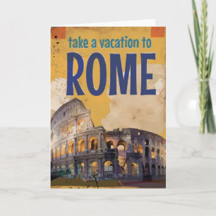 Poster van de Reis van Rome het Vintage Kaart