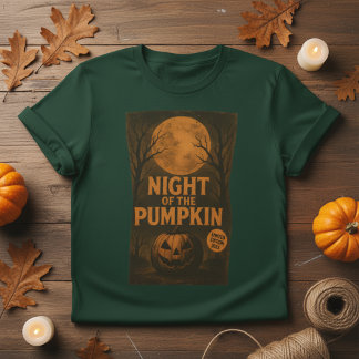 Poster van de retro horrorfilm 'Night of the Pumpk T-shirt