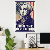 Poster van de Revolutie in Washington (Thuiskantoor)