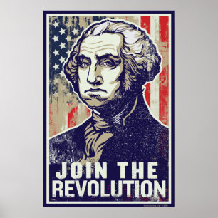 Poster van de Revolutie in Washington