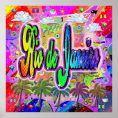 Poster van de Rio de Janeiro Vista Express (Voorkant)