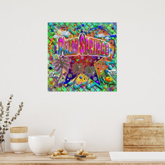 Poster van de risicofactor van palmveren (Keuken)