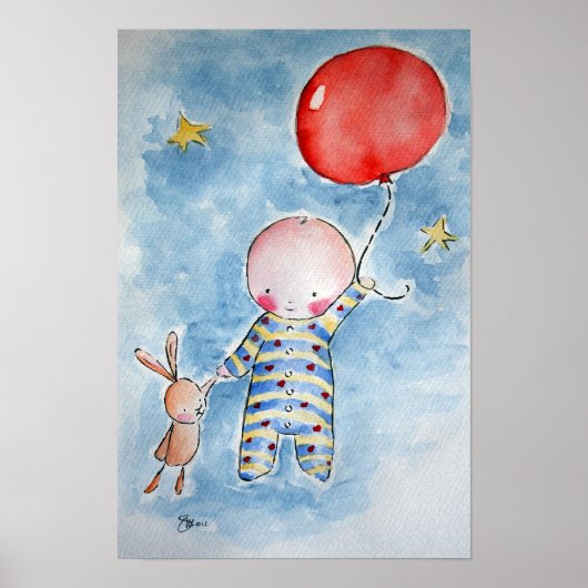 Poster van de Rode Baloon (Voorkant)