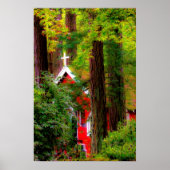 Poster van de Rode Landenkerk (Voorkant)