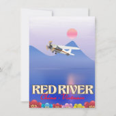 Poster van de Rode River Cambodja Vacation Kaart (Achterkant)