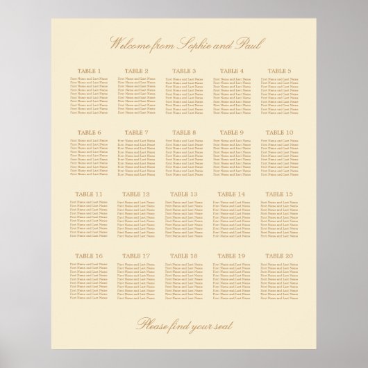 Poster van de Rooster van het Tafelbad van Cream B (Voorkant)