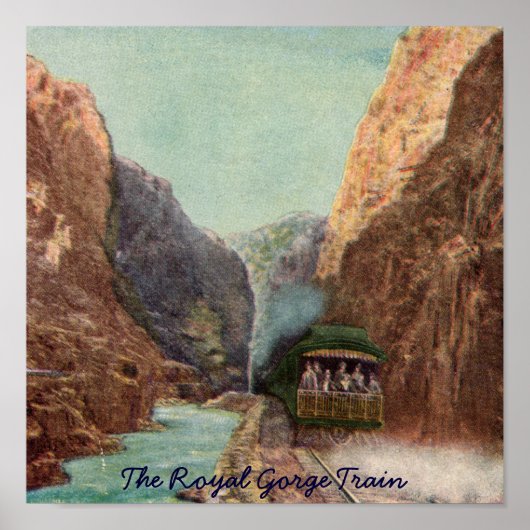  Poster van de Royal Gorge Train (Voorkant)