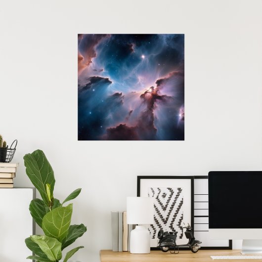 Poster van de ruimtenevel (Thuiskantoor)