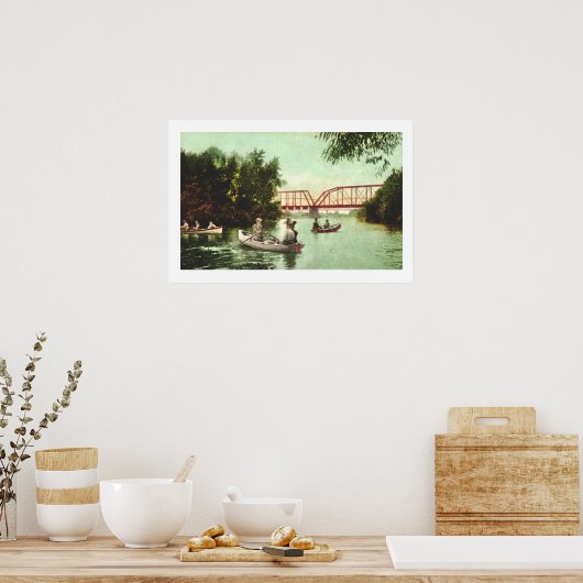 Poster van de Russian River Healdsburg (Keuken)