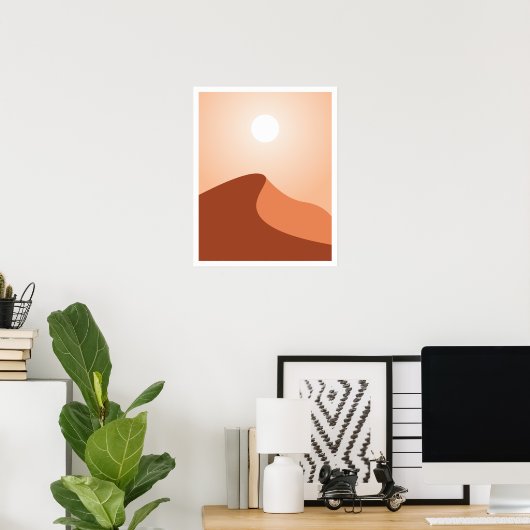 Poster van de Sahara-woestijn (Thuiskantoor)