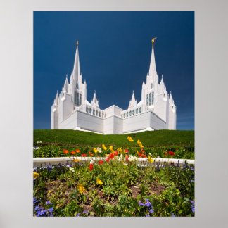 Poster van de San Diego LDS-tempel