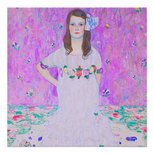 Poster van de schilderijen van Gustav Klimt Mäda P