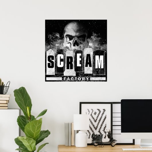 Poster van de Screamfabriek (Thuiskantoor)