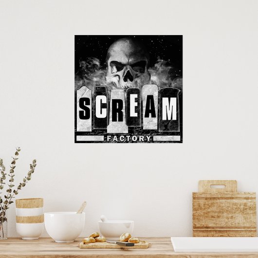 Poster van de Screamfabriek (Keuken)