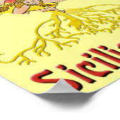 Poster van de Siciliaanse regering (Hoek)