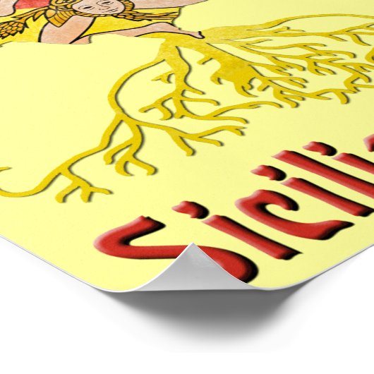 Poster van de Siciliaanse regering (Hoek)