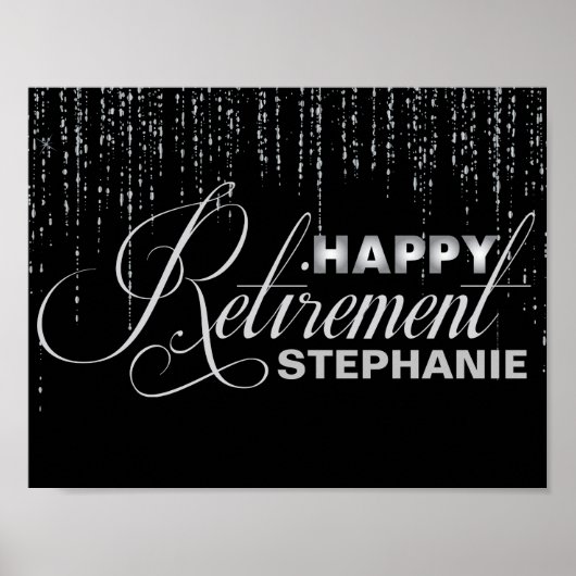 Poster van de Silver- en Black Retirement Party (Voorkant)