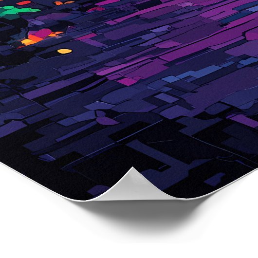 Poster van de skyline van Rio de Janeiro – Brazili (Hoek)