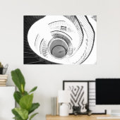 Poster van de slinger van Foucault (Thuiskantoor)