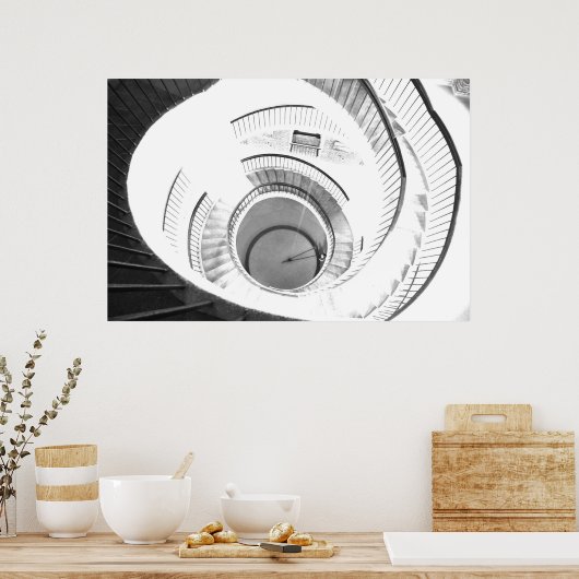 Poster van de slinger van Foucault (Keuken)