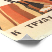 Poster van de Sovjet-oefening Propaganda (Hoek)