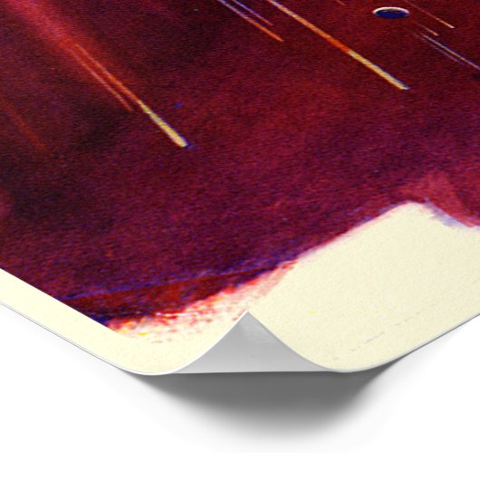 Poster van de Sovjet-ruimtepropaganda (Hoek)