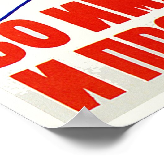 Poster van de Sovjet-ruimtepropaganda (Hoek)