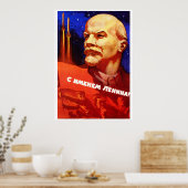 Poster van de Sovjet-ruimtepropaganda (Keuken)