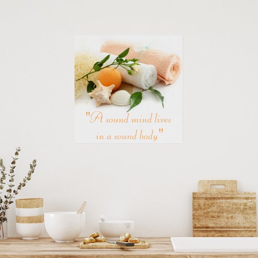 Poster van de Spa-behandeling (Keuken)