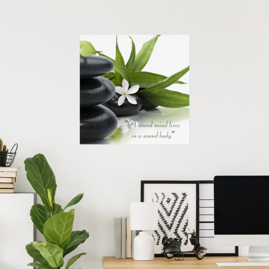 Poster van de Spa-behandeling (Thuiskantoor)