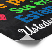 Poster van de Spaanse klas (Hoek)