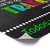 Poster van de Spaanse raadsman Kantoor (Hoek)