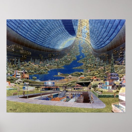 Poster van de Space Colony #3 (Voorkant)