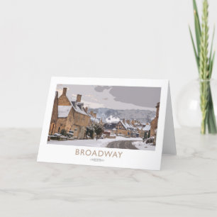 Poster van de spoorweg bedankkaart