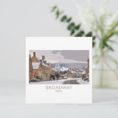 Poster van de spoorweg feestdagenkaart (Staand voorkant)