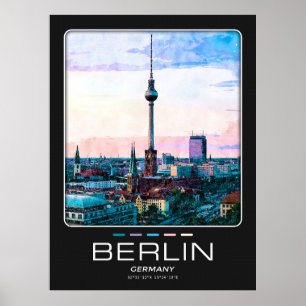 Poster van de stad Berlijn