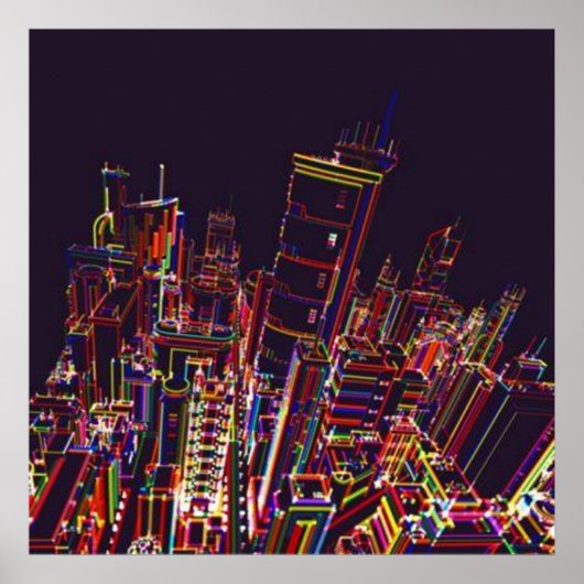 Poster van de stad Colors (Voorkant)