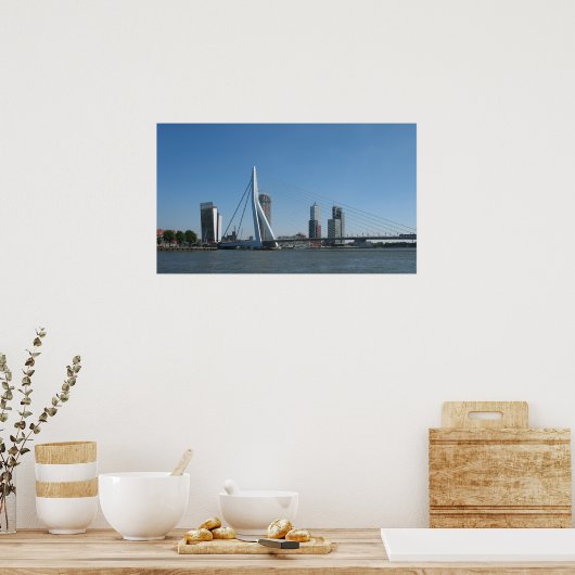 Poster van de stad Rotterdam (Keuken)