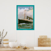 Poster van de Steamship van de Anchor-lijn (Keuken)