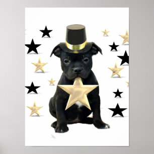 Poster van de stier van Staffordshire