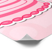 Poster van de stoelenkaart - Cake Design (Hoek)