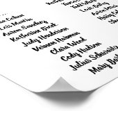 Poster van de stoelenkaart - Vogelontwerp (Hoek)