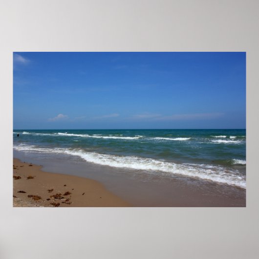 Poster van de strand van Padre Island (Voorkant)